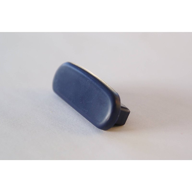 End cap for plastic handrail for 40x8mm, sapphire blue