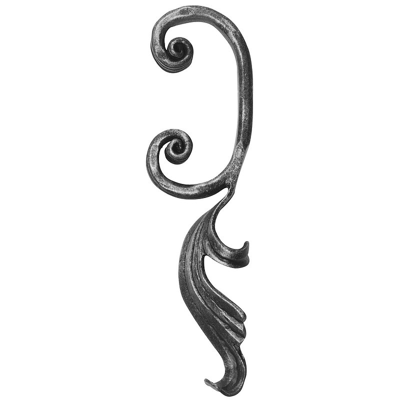 Volute en forme de C 16x8mm, 65x225mm, droite