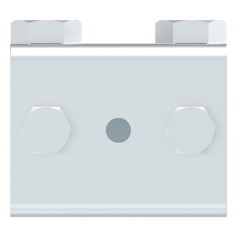 Connecteur pour rail de guidage de portes suspendues