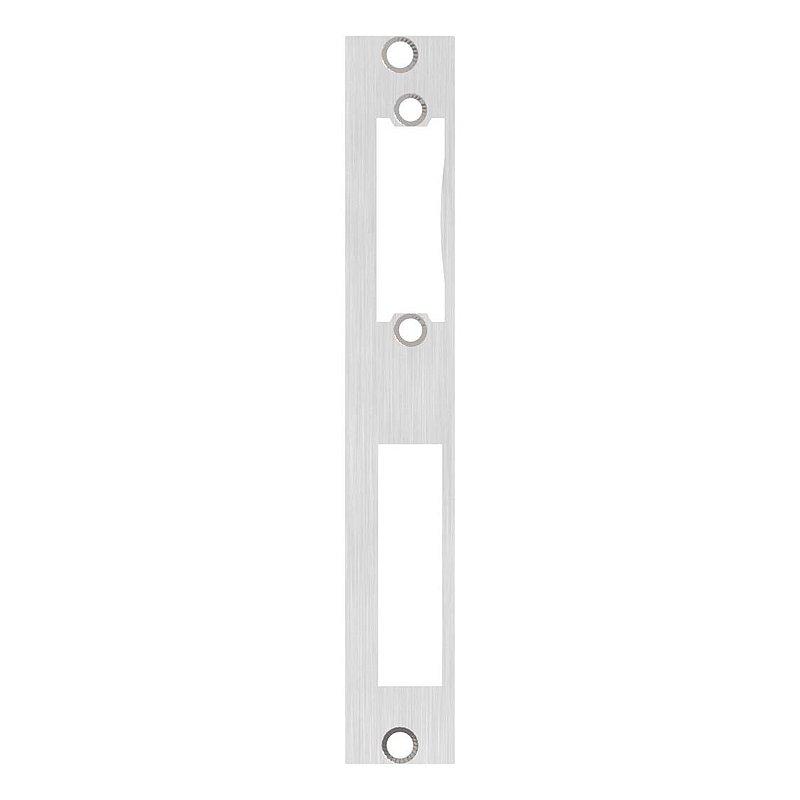 Platine de gâche acier inoxydable 172x26x3,0mm, avec entraxe 72mm, V2A