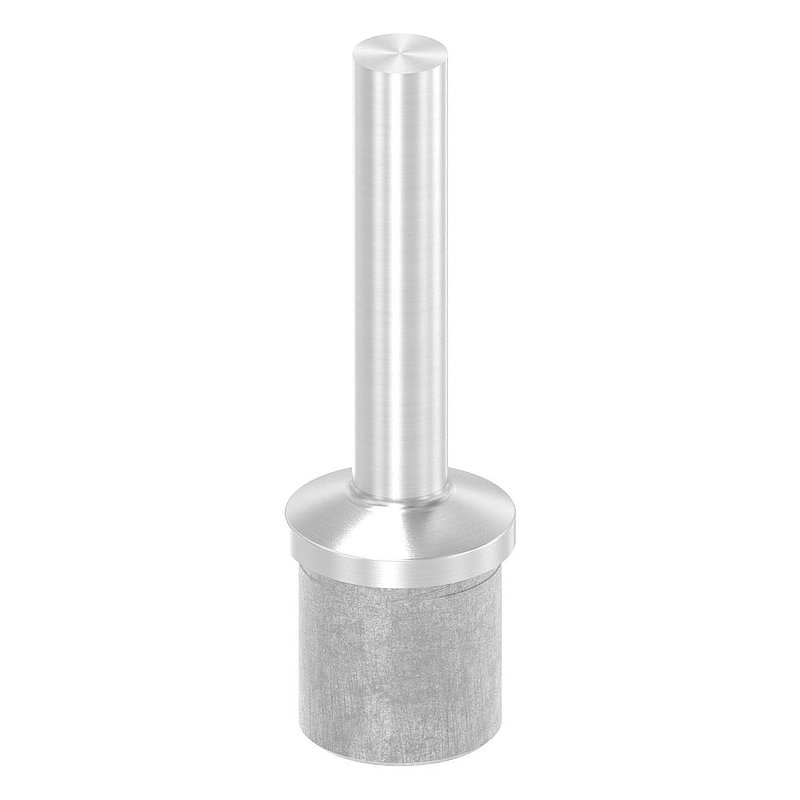 Tube end plug with pin for tube 33.7x2.0mm, AISI304