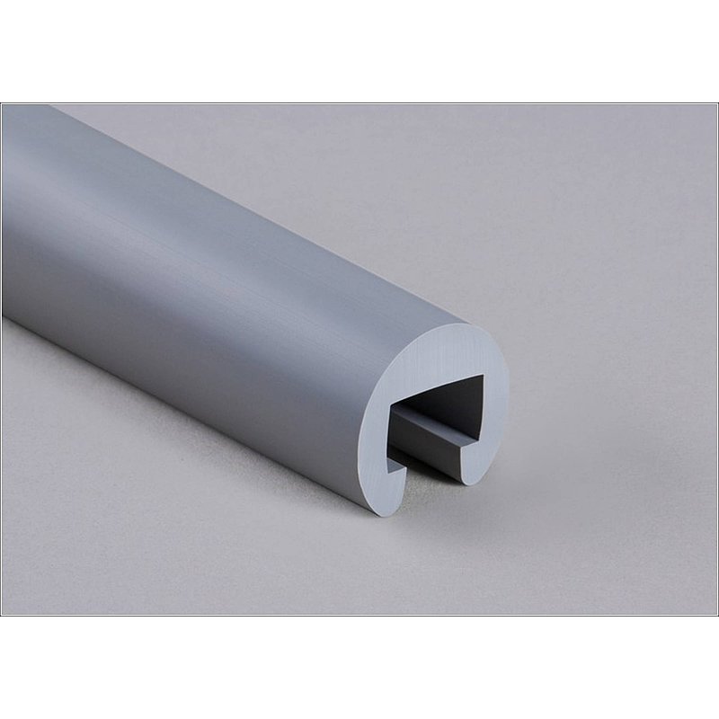 Plastic handrail Ø 40mm for 25x15mm, traffic grey