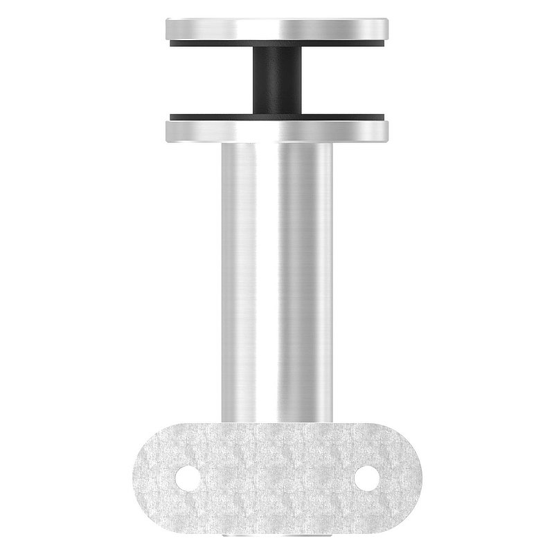 Handrail holder for glass, hinge, handrail connection plate flat, AISI304