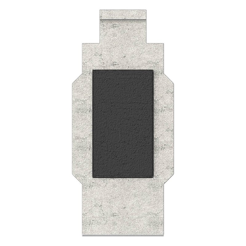 Sicherungsplatte für Mod. 45 , V4A