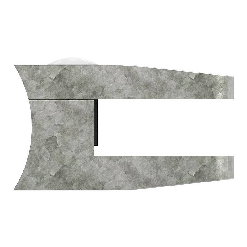 Glass clamp Mod. 34, connection: 60.3mm, raw zinc