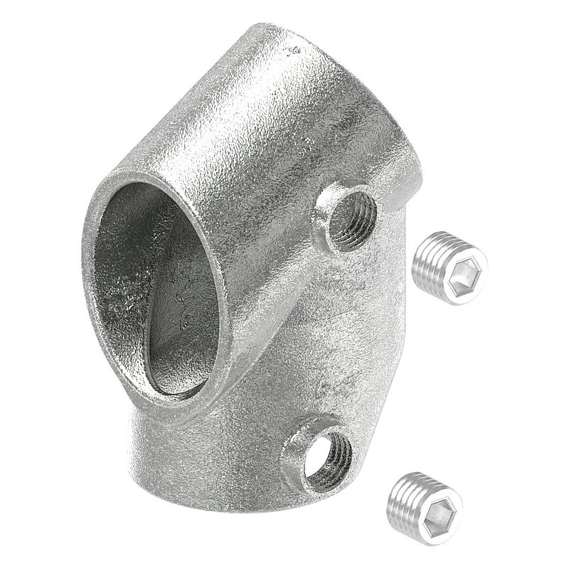 Raccord en T, angles de 30° et 60°, pour tube Ø 48,3mm