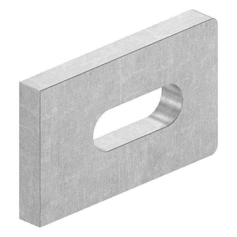 Weld-on bracket square 50x30x6mm