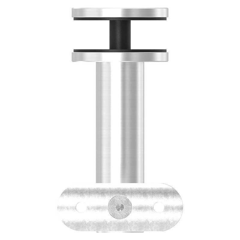 Handrail holder for glass, handrail connection plate 42.4 mm, AISI304