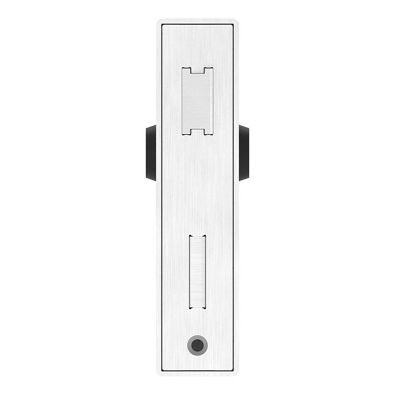 Serrure acier zinguée avec coffre en acier inoxydable, dimensions: 40x94,5x173mm