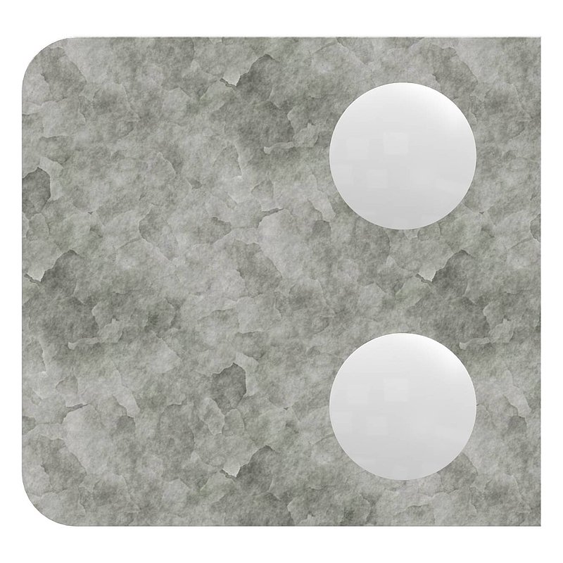 Glasklemme Mod. 11, Anschluss: 60,3mm, Zink roh