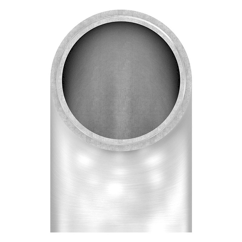 Endbogen 90° flach, für Rohr 48,3x2,0mm, V2A