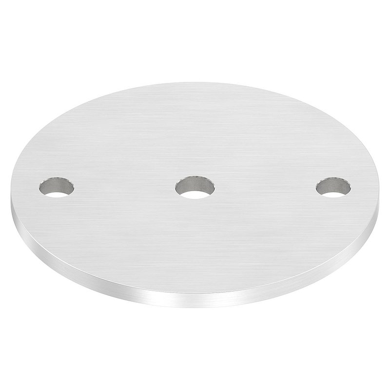 Ankerplatte Ø 120x6mm, mit Längsschliff, V2A
