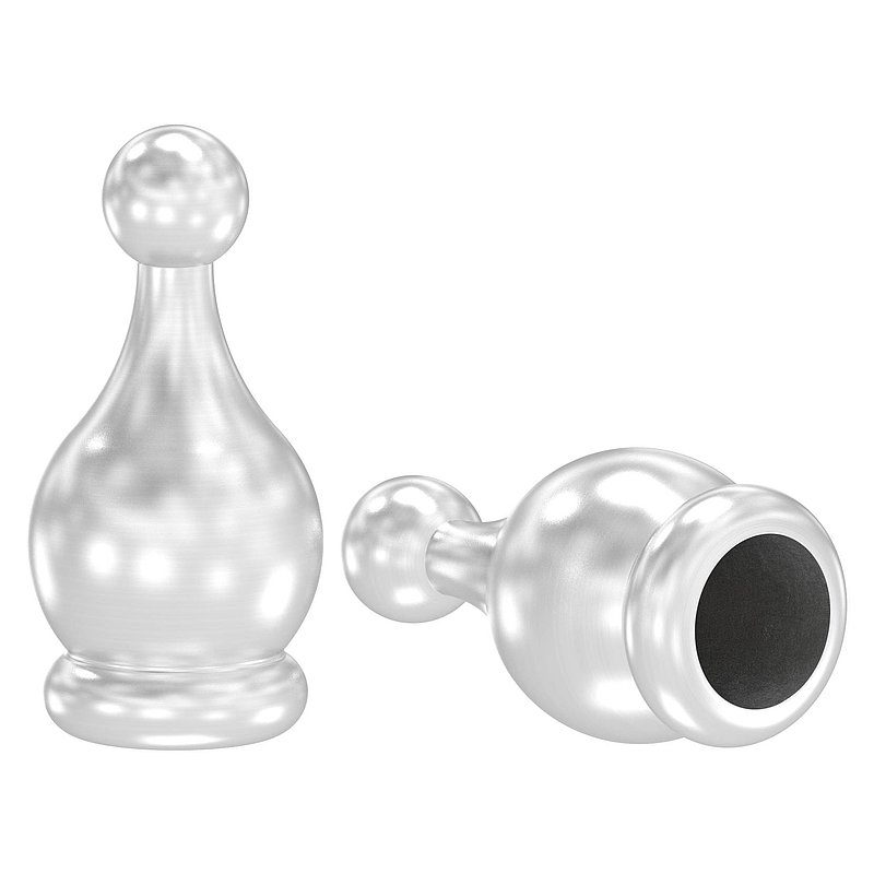 Pointe décorative pour matériau rond de Ø 14mm, V2A