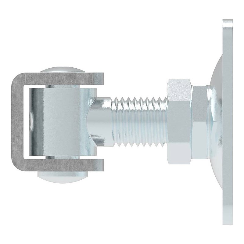 gate hinge M24 with adjustable plate, galvanised