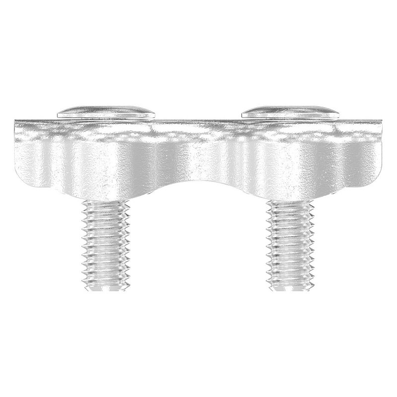 Duplexklemmen für Seil 2mm, V4A