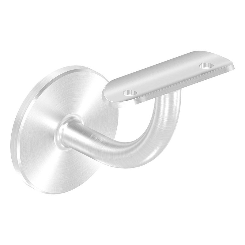 Handlaufhalter mit Handlaufanschlussplatte 42,4mm, (Ronde und Bügel verschweißt), V2A