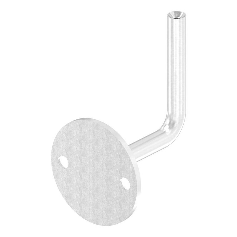 Handrail bracket with M6 internal thread (disc and bracket welded), AISI304