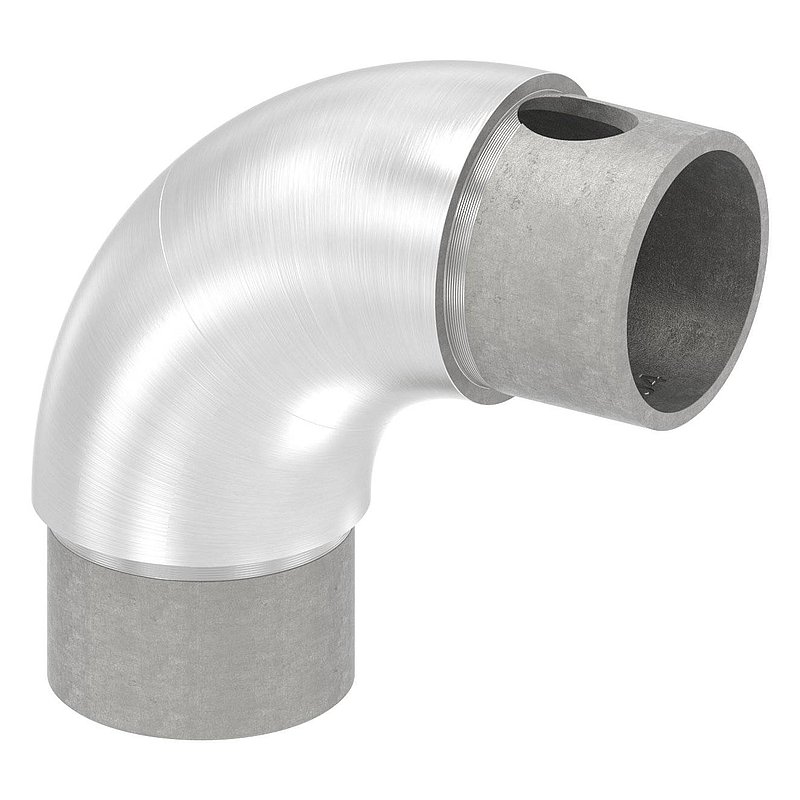 Coude réglable creux pour passage de câbles, pour tube 42,4, ép. 2,0mm, V2A