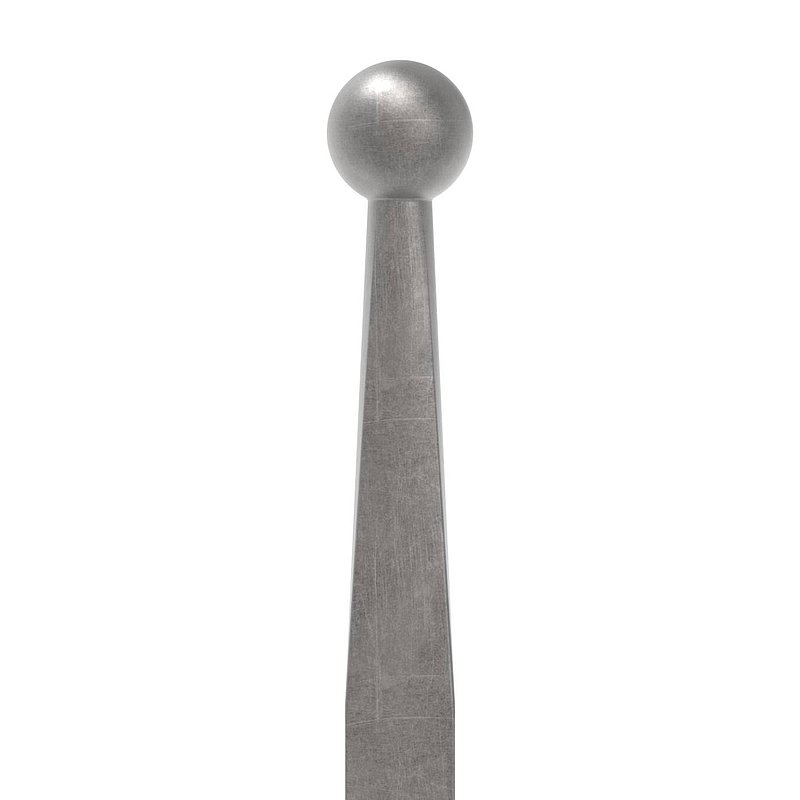 Zaunstab 12x12mm, H: 1000mm, Kugel 16mm