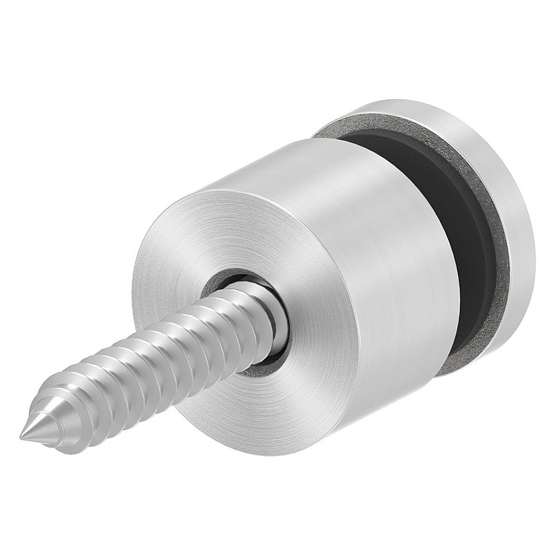 Glass point holder 16mm, connection: flat, AISI304