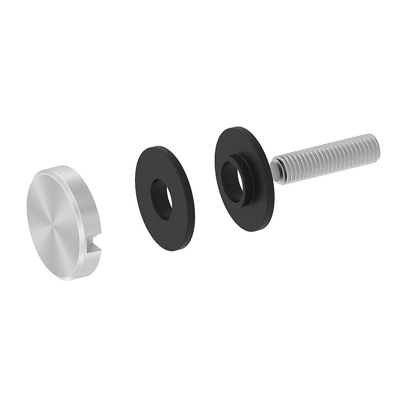 Glaspunkthalter Ø 30mm, passend zu Brenk-Halter, V2A