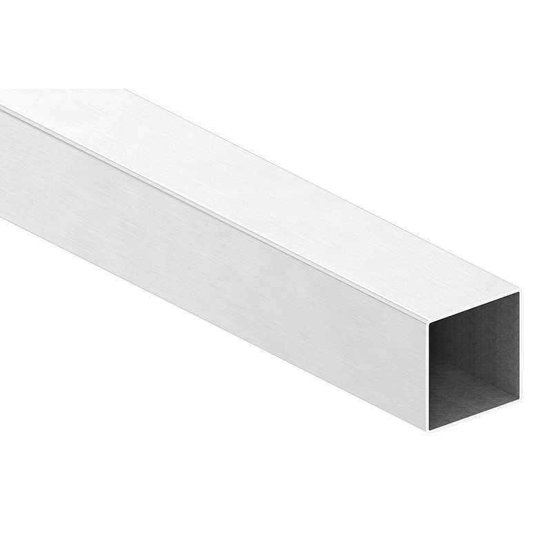 Square tube, 60x60x2,0mm, L: 6000mm, AISI304