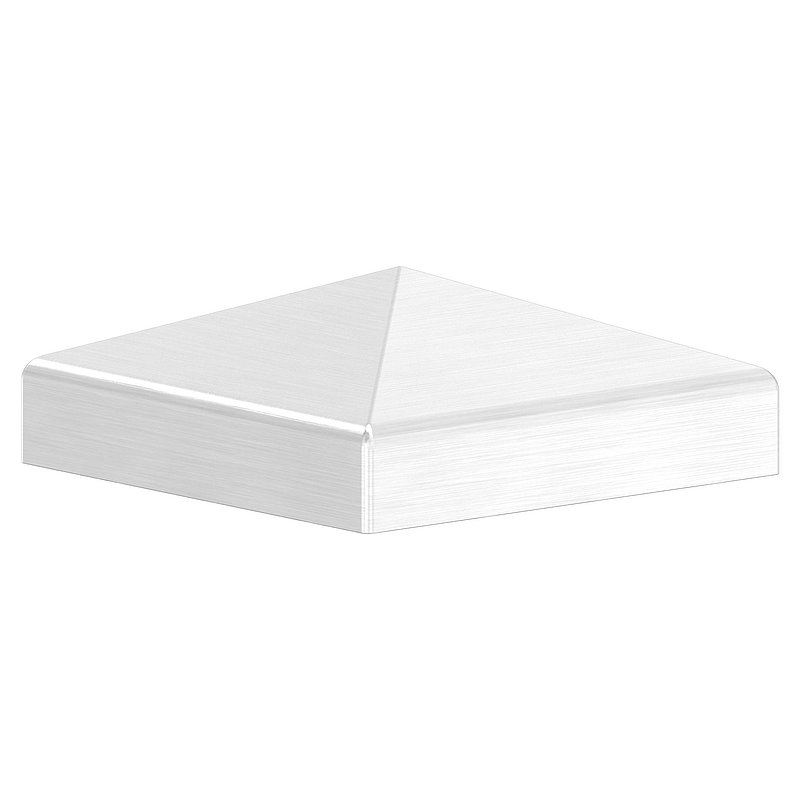 Chapeau pyramidal, pour tube carré 50x50mm, V2A