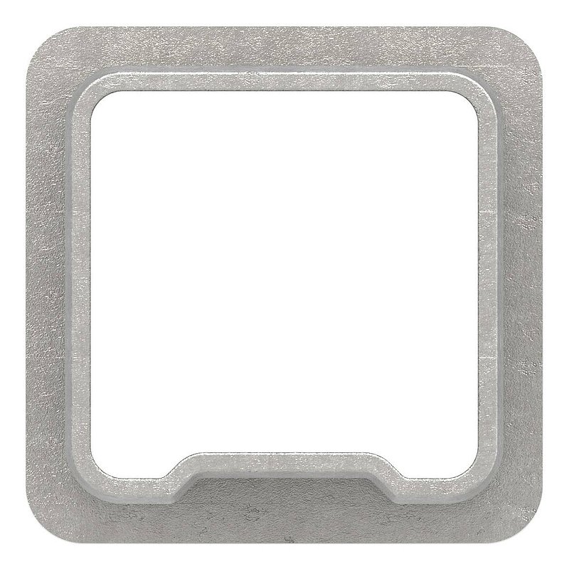 Verbinder für Rohr 40x40x3,0mm, V4A
