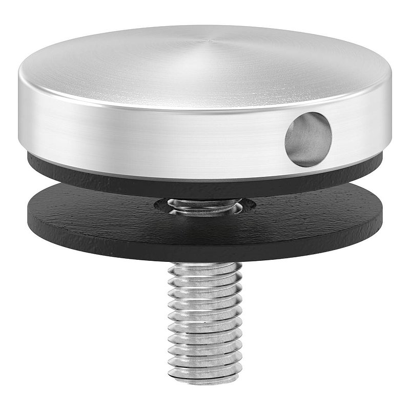 Point de fixation pour verre Ø 40mm, adapté pour les supports Brenk, V2A