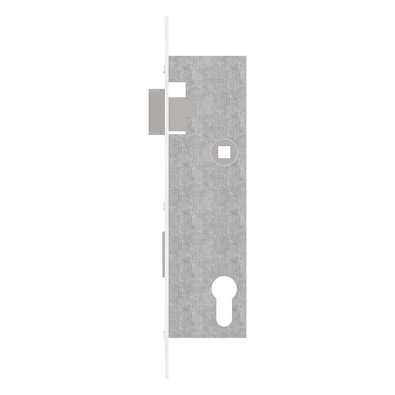 Galvanised tubular frame lock, spacing 92 mm galvanised, backset 40mm