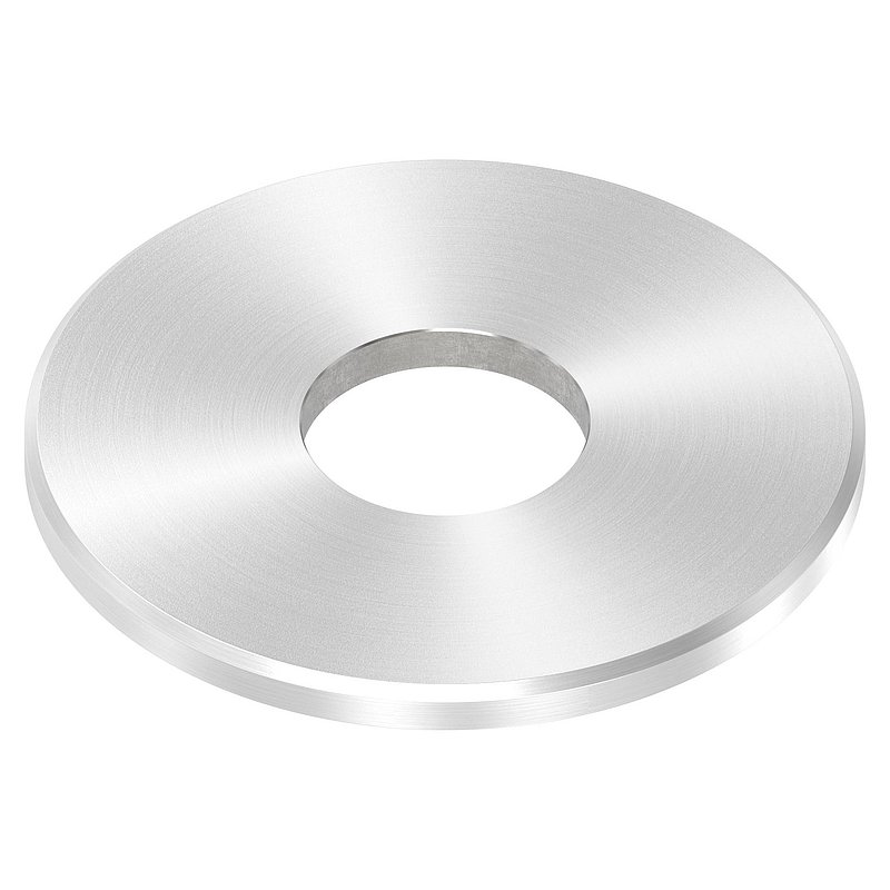 Ankerplatte Ø 100x6mm, mit Rundschliff und Fase, V2A