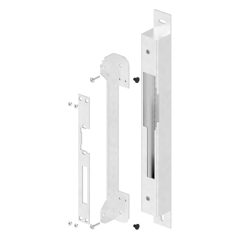 Counter case for screwing on, for spacing 72 / 92 mm for 40mm, DIN R, AISI304