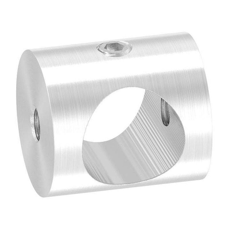 Support de lisse transversale (à monter entre deux fers plats) avec perçage Ø 14,2mm, V2A