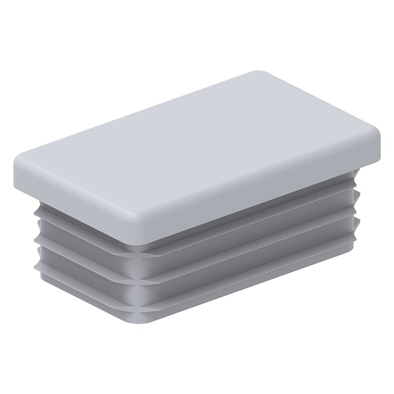 Bouchon plastique pour tube rectangle 50x30mm
