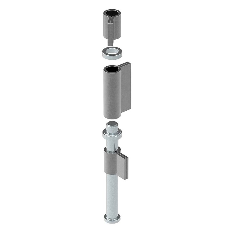 Flat belt 3-piece heavy with ball bearing