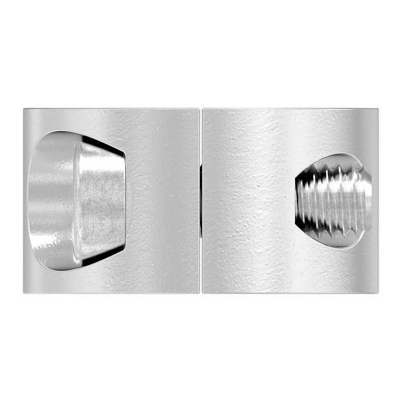 Rundklemme 2-teilig für Seil Ø 6mm, V4A