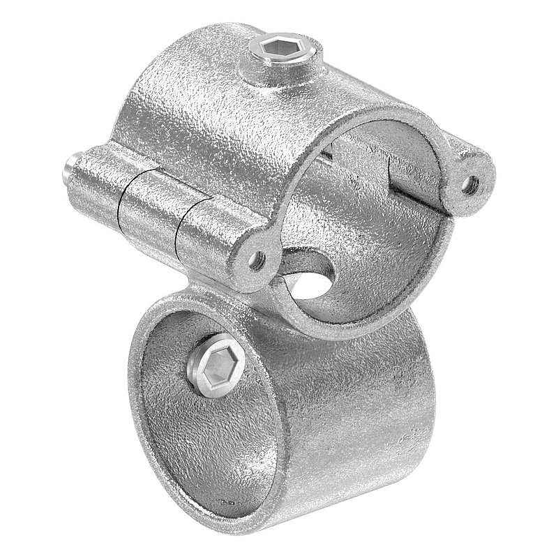 Raccord en croix à charnière, pour tube Ø 48,3mm