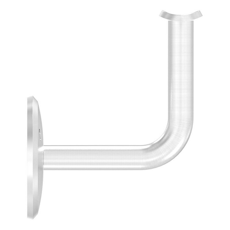 Handlaufhalter mit Handlaufanschlussplatte 42,4mm (Ronde und Bügel verschraubt), V2A