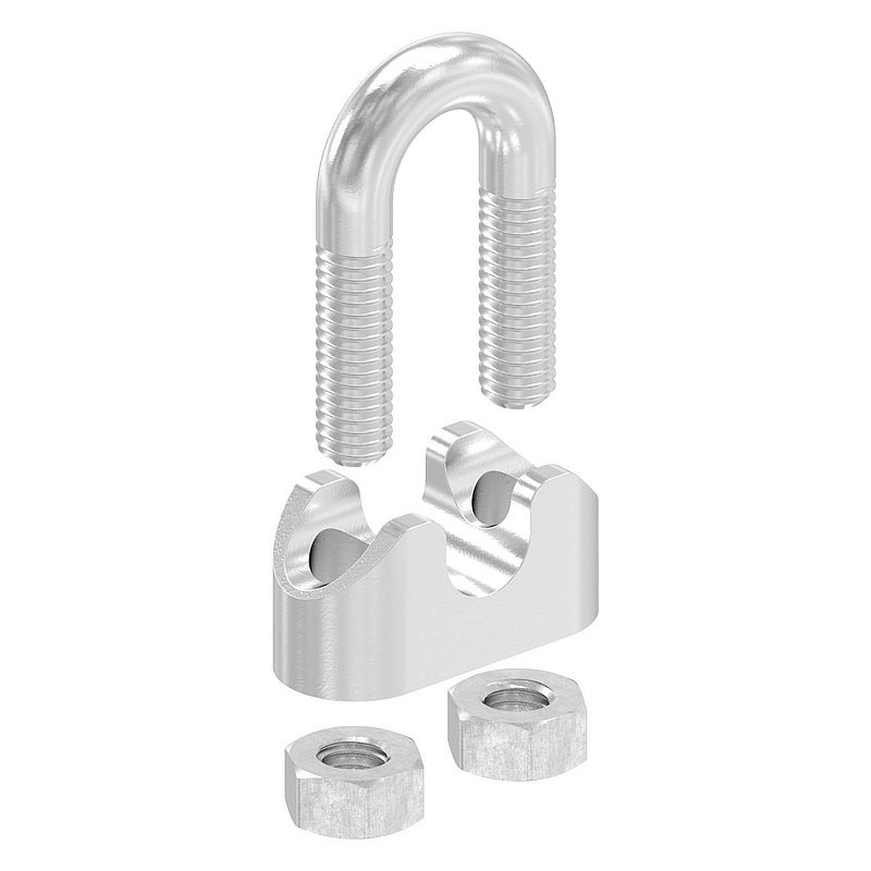 wire cable clips for rope 8mm, AISI316