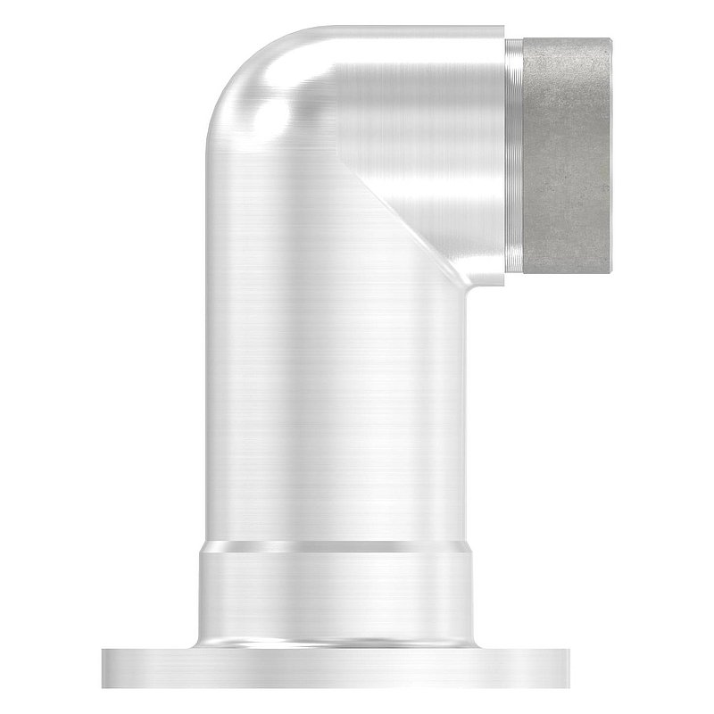 Wandhalter 90° lang, für Rohr 42,4x2,0mm, V2A