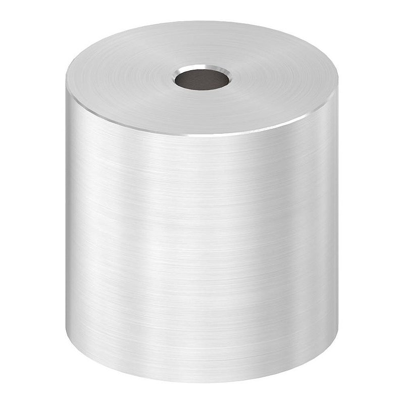 Unterteil Ø 40mm, mit Durchgangsbohrung , t: 40mm, V2A