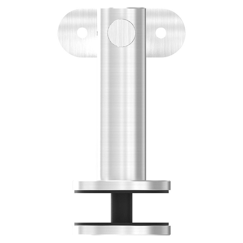 Handrail holder for glass, hinge, handrail connection plate 42.4 mm, AISI304