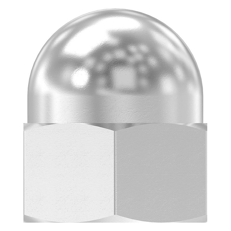 Hexagon cap nut M16, DIN 1587, AISI304
