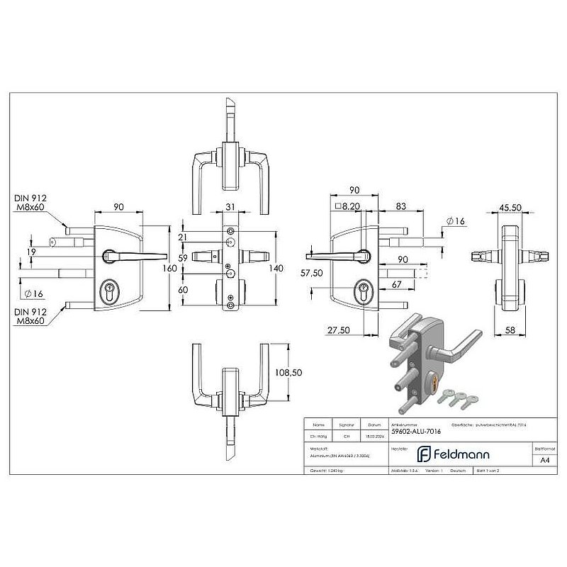 Serrure industrielle