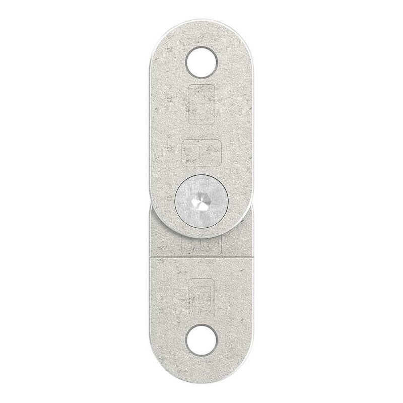 Handlaufanschlussplatte verstellbar, flach, V4A