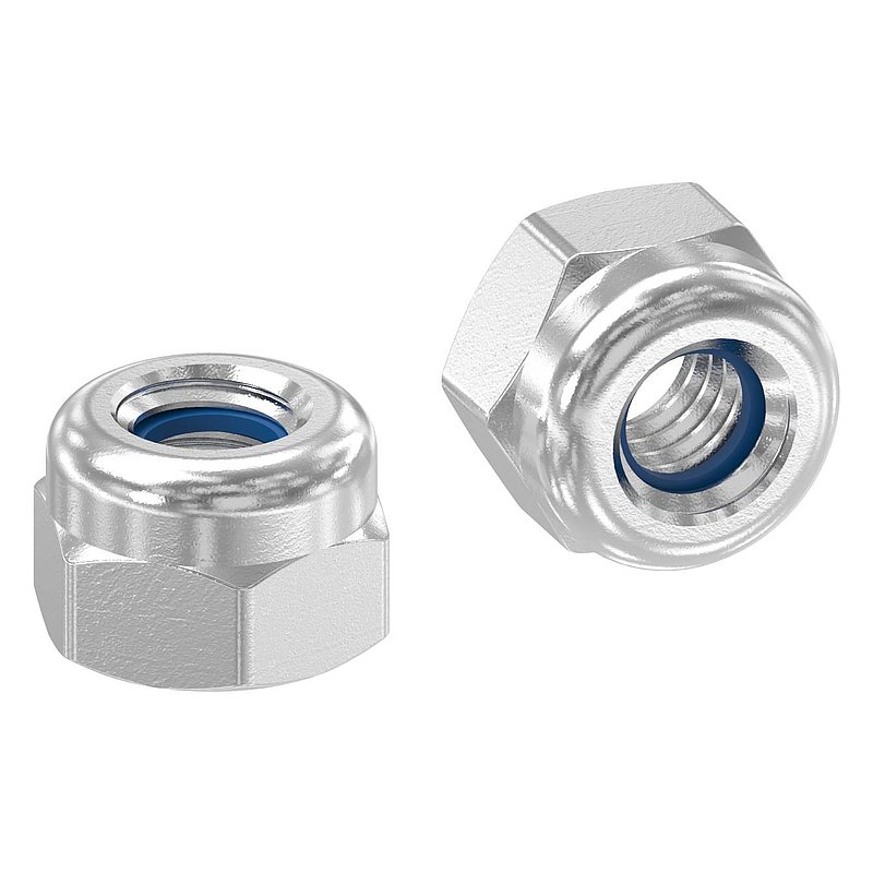 Hexagon nut M4, self-locking, DIN 985, AISI304