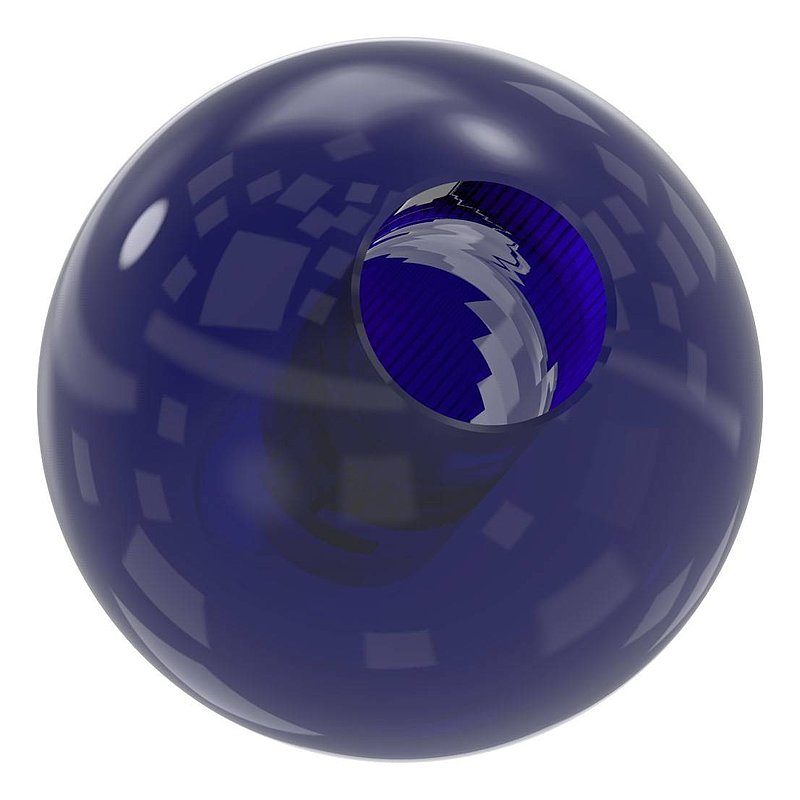 Glaskugel blau Ø 35mm mit Durchgangsbohrung 12,3mm