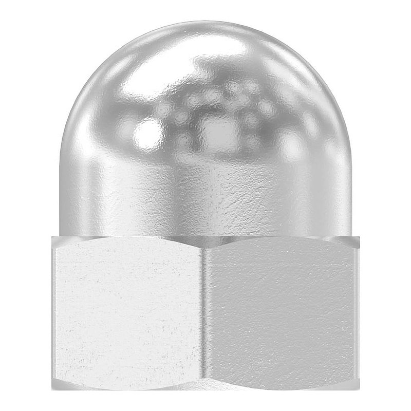 Écrou hexagonal borgne M6, DIN 1587, V2A