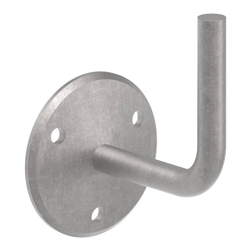 Handlaufträger mit Ronde gewölbt, 70x5mm