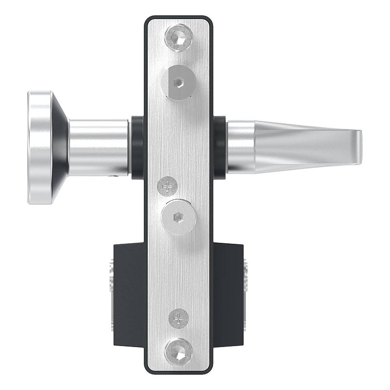 Gittertorschloss GTS 2 mit Anti-Panik-Funktion für Rohrstärke 40-60mm, Gehäuse RAL 7016